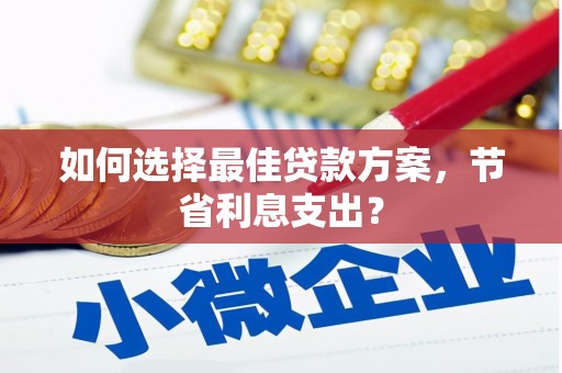 斗六如何选择最佳贷款方案，节省利息支出？