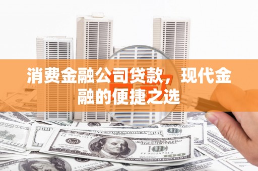 修水消费金融公司贷款，现代金融的便捷之选