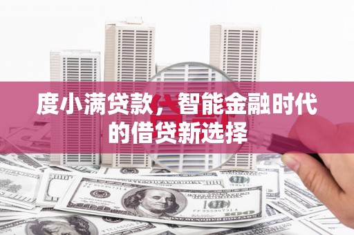 海东度小满贷款，智能金融时代的借贷新选择