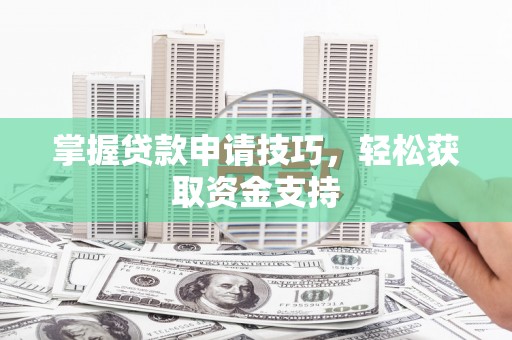 西秀掌握贷款申请技巧，轻松获取资金支持