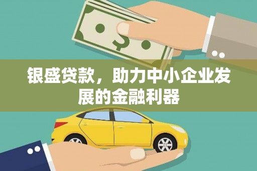 莒南银盛贷款，助力中小企业发展的金融利器