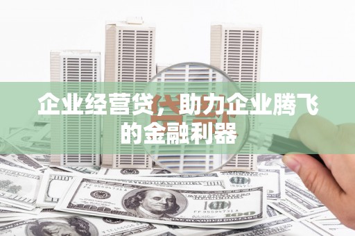 壶关企业经营贷，助力企业腾飞的金融利器
