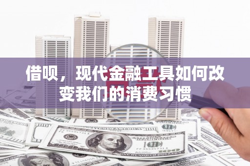 迭部借呗，现代金融工具如何改变我们的消费习惯