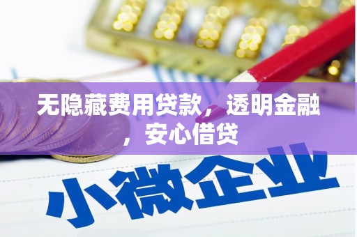 滦南无隐藏费用贷款，透明金融，安心借贷