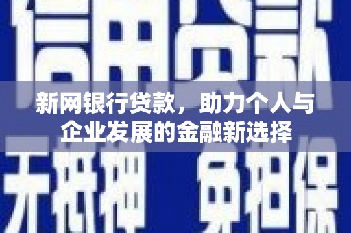 建宁新网银行贷款，助力个人与企业发展的金融新选择