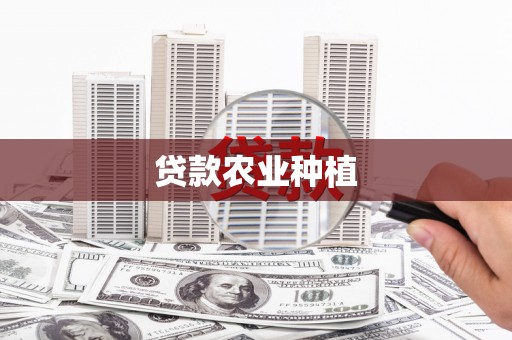 掇刀贷款农业种植