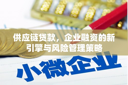 枞阳供应链贷款，企业融资的新引擎与风险管理策略