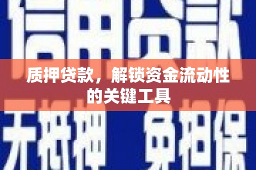沂水质押贷款，解锁资金流动性的关键工具