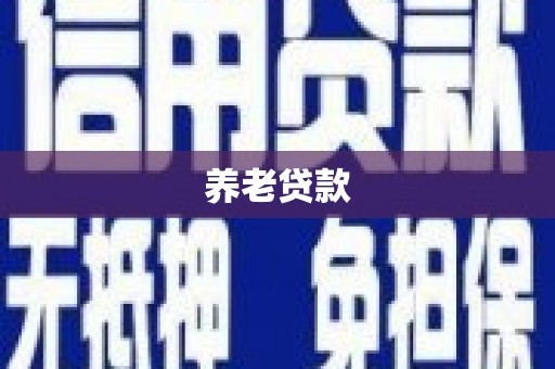 海陵养老贷款