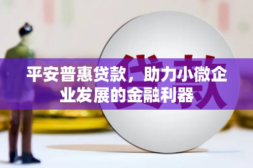 安平平安普惠贷款，助力小微企业发展的金融利器
